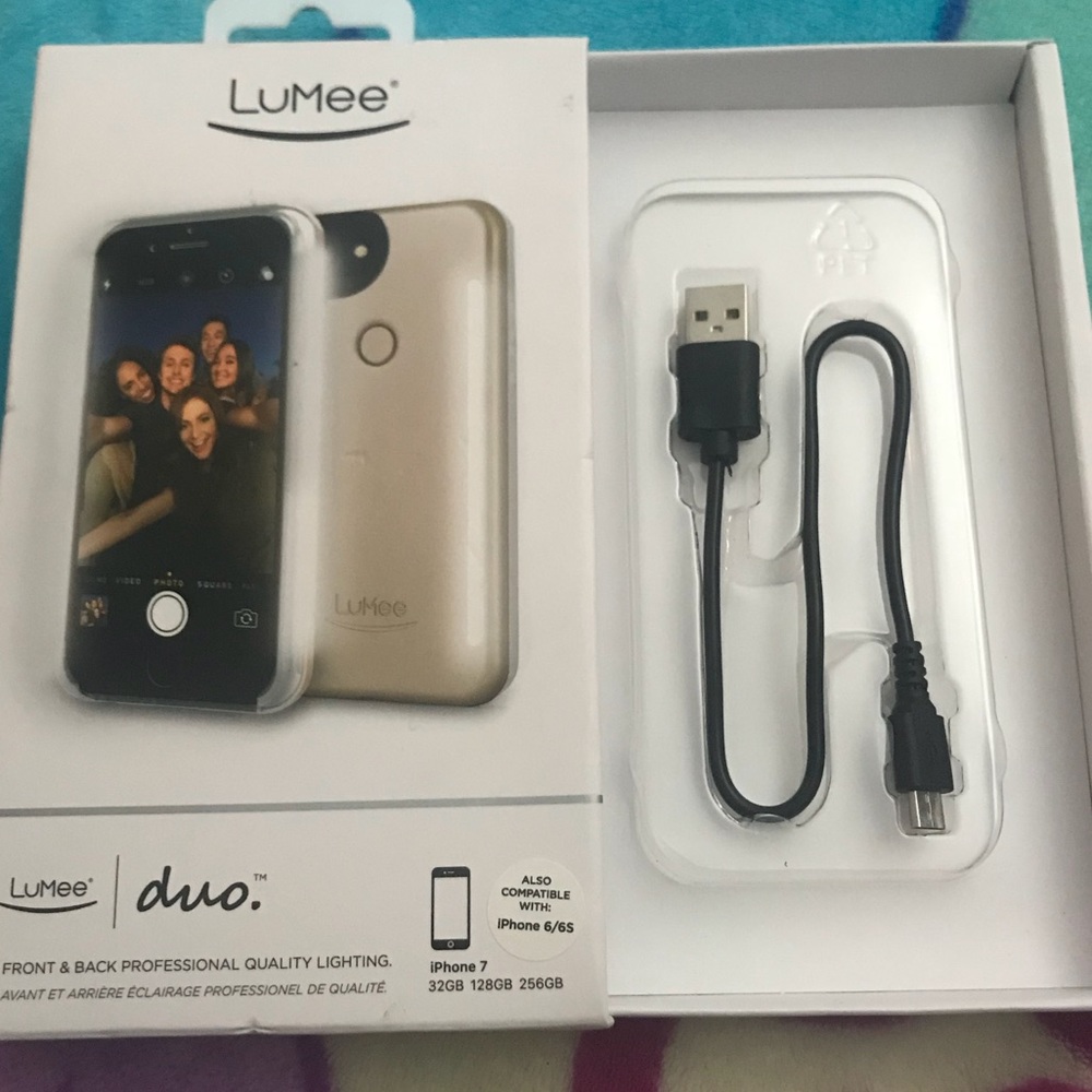 LuMee duo gold case
